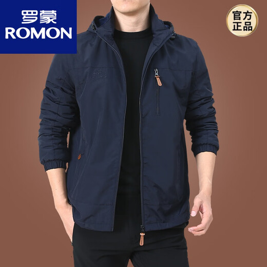 Veste Romon (Romon) Spring et automne à l'automne American American American Iproofroofroofr Men's Men d'âge moyen Veste de sport d'automne noir 9898 Style Plus Velvet 5xl