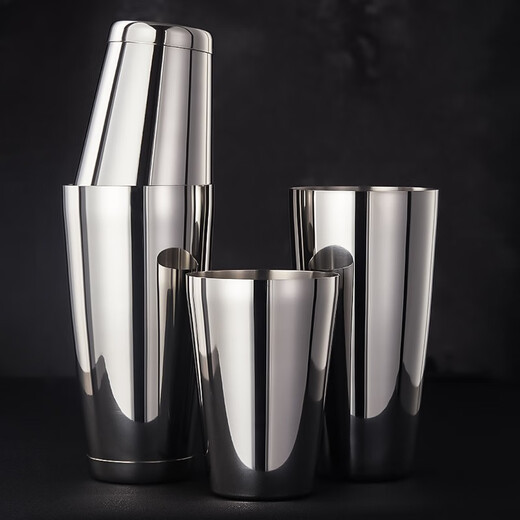 Soul of the bar, original imported Naranja shaker, professional bartender bartending tool, SUS304 stainless steel, high-quality Boston bartender, retro engraved version