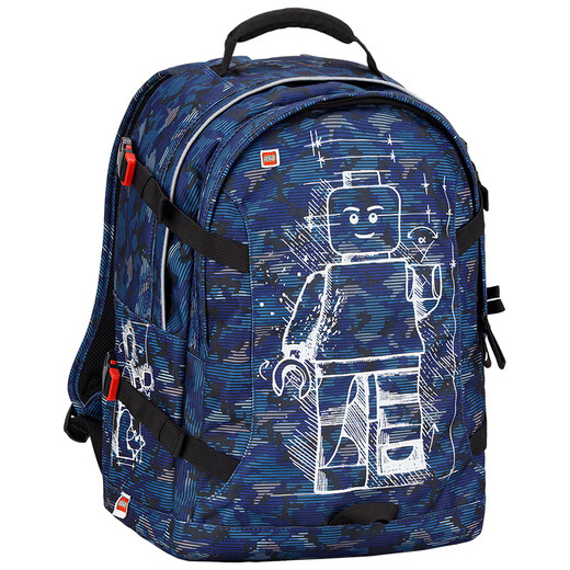 Lego Lego Schoolbag Student Sackepack Children Children 1-3-3-6 sac à dos éclaire le cadeau Burden Male Blue 20041