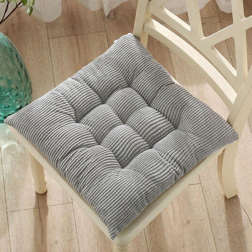Yingzhuer thickened cushion office four seasons student classroom female stool floor mat butt cushion strap sedentary chair cushion corduroy square coffee 40*40cm