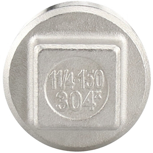Bingyu 304 enchufe de alambre exterior de acero inoxidable de cuatro esquina de cuatro esquina de cuatro cables de alambre exterior enchufe enchufe de agua enchufe de calefacción de agua Cabeza de agua Sello de tubería DN32-1'1/4 BH-693