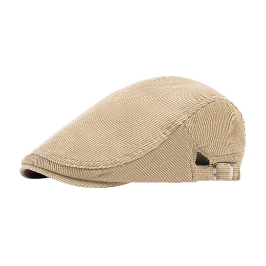 Fangchi hat men's Korean version of forward hat corduroy duck tongue painter hat men's autumn beret soft top newsboy hat burgundy adjustable