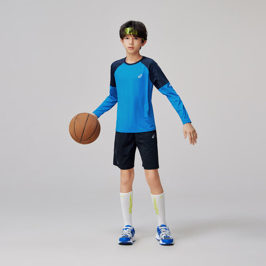 ASICS children's clothing children's sports long-sleeved knitted T-shirt moisture-absorbent and quick-drying inner wear spring new model 8851 ASICS blue 160 cm