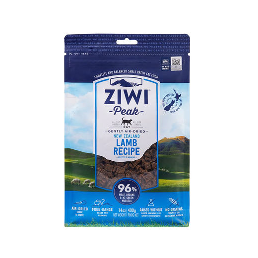 Ziyi Peak (ZIWI) cat food freeze-dried air-dried cat staple food snacks imported from New Zealand, natural adult kittens universal air-dried mutton recipe air-dried mutton recipe 400g
