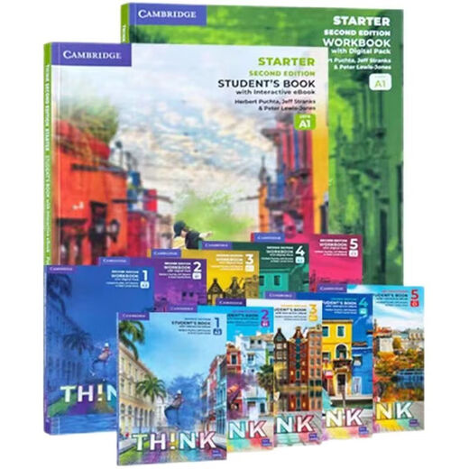 B4 Big-Character-Version Neue Version Think Second Version Cambridge Children's English Starter 12345 Level Dolin Papier Nicht-Punkt-Leseberadung Eye Protection Dolin Papier Lehrbuch 2 Übungsbücher B4 Big-Character Version Level 2