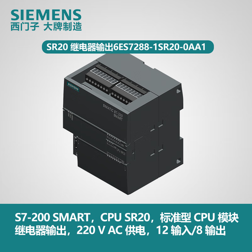 西门子 SIEMENSPLC6ES7288-1SR20ST20SR30 ST30 SR40 ST40 SR20继电器输出6ES728 ST20晶体管输出6ES7288-1ST20-0