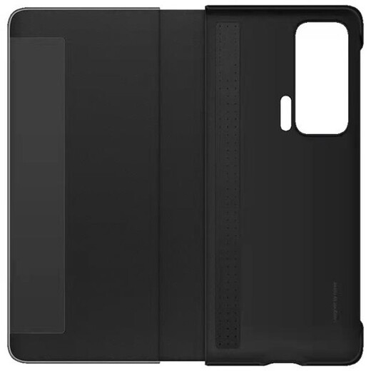 Honor Magic V original folding screen mobile phone case magicv smart window bracket genuine leather protective case original flip-type full-inclusive anti-fall new 5G smart window protective case (obsidian black)