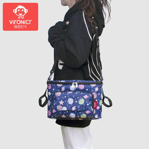 Vir0nicr Vironicr Kinderbeutel Aufbewahrungstasche Trolley -Tasche Mama Tasche Aufbewahrungstasche Storage Bag Kinderbeutel Universal Grey