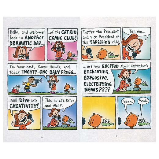 Original Inglés Inglés Cat Kid Comic Club Little Pittie's Comic Club 12345 Detective Det Detective con el autor Dav Pilkey de más de 6 años Little Pittie's Comic Club 1-5 sets