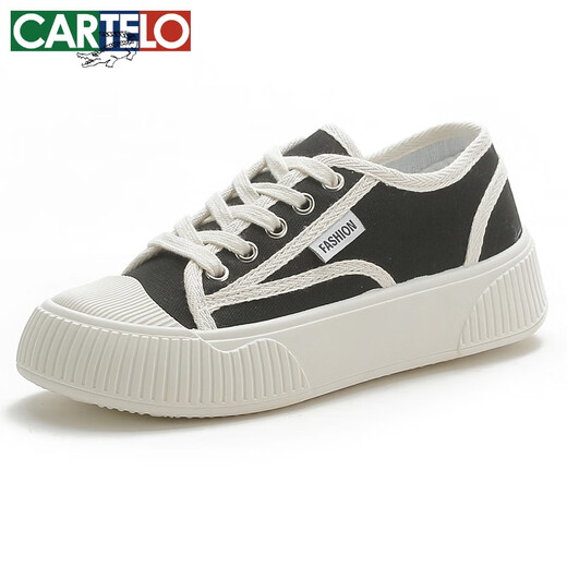 CARTELO brand casual shoes for women 2024 summer breathable canvas women's shoes versatile non-slip white shoes spring sports shoes for women 9923 beige upgraded [anti-slip material] 38