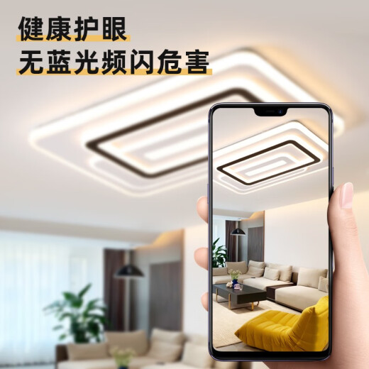 Foshan Lighting Living Room Lamp LED Ceiling Lamp Bedroom Lamp 2024 New Simple Modern Large Double Hollow Circle 30cm White Light