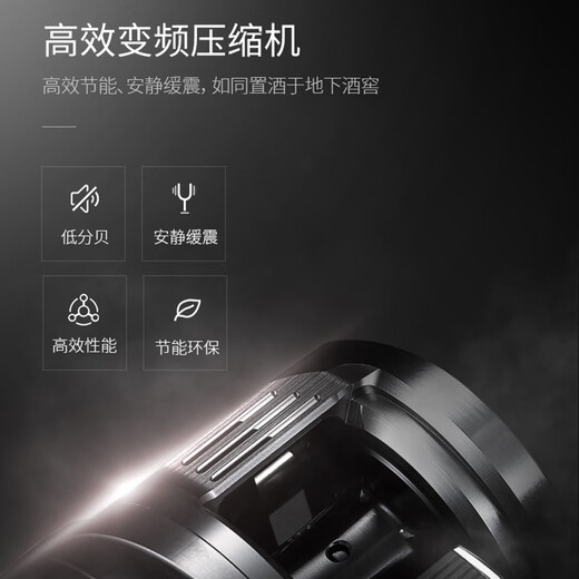 EREMITE external door panel embedded red wine cabinet constant temperature wine cabinet cold drink tea refrigerator frost-free air-cooled cold drink tea cabinet fresh cabinet Embraco frequency conversion embedded wine cabinet dual temperature/external door 101 bottles