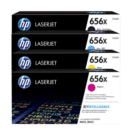 HP (HP) 656X-Serie CF460X Schwarztoner-Patrone mit großer Kapazität (anwendbar für Modell M632 M653) HP CF460X-CF463X vier Farbset