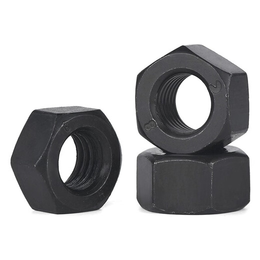 Jinggong grade 12 high strength hexagonal nut black hexagonal nut GB6170 M12 (20 pieces) grade 12