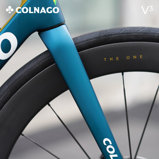 COLNAGO梅花V3 ULTRA 公路车7170电子变速碟刹碳纤维一体把碳轮组自行车 整车 蓝金色-V3 ULTRA 520
