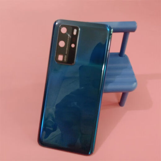 Suitable for Huawei p40 original glass back cover p40pro pure original mobile phone back shell cover rear screen shell original P40 bright black back cover + cooling sticker + tool kit