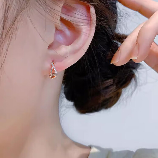 Qi Xiaomi Xiaoyu Earrings Girls Earrings 2025 New Niche Design High-end Fashion Earrings Earrings Women's Earrings Earrings Rose Gold