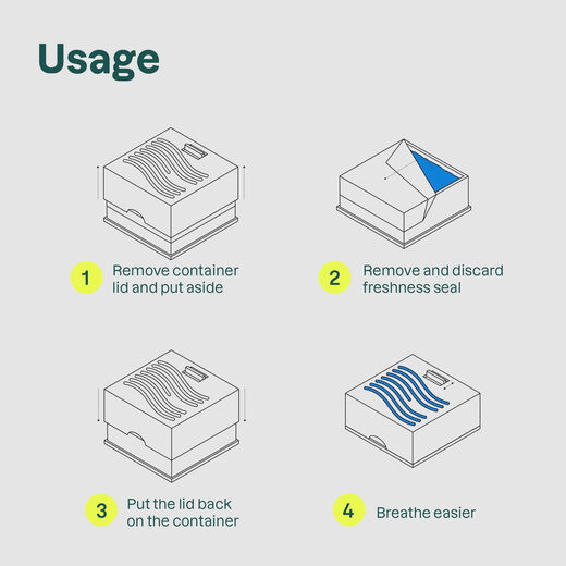 ATTITUDE activated carbon air purifying deodorant green apple basil fragrance long lasting 6 weeks