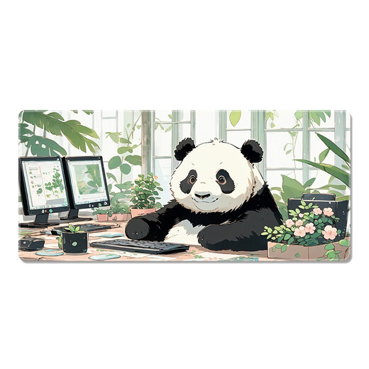 Drei-Farben-Katze und Maus-Pad Super großes Mädchen Büro Katze und Hund niedlicher Cartoon lustiger einfacher Schlafsaal Text Computer Key 12158 Little Bibie 60 cm x 30 cm x 2 mm