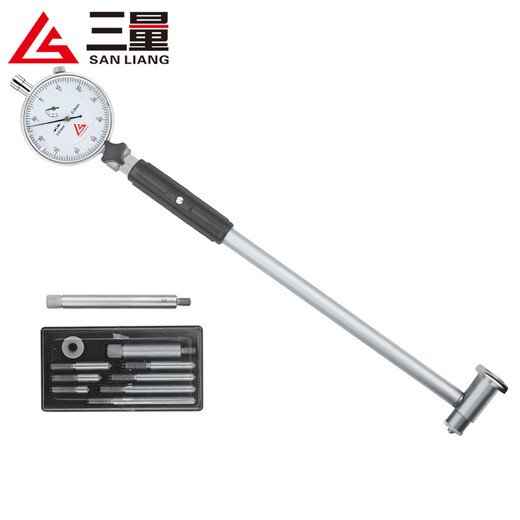 Three-quantity inner diameter gauge inner diameter dial indicator 18-35mm inner diameter meter digital display cylinder gauge cylinder gauge JD218 range 160-250mm