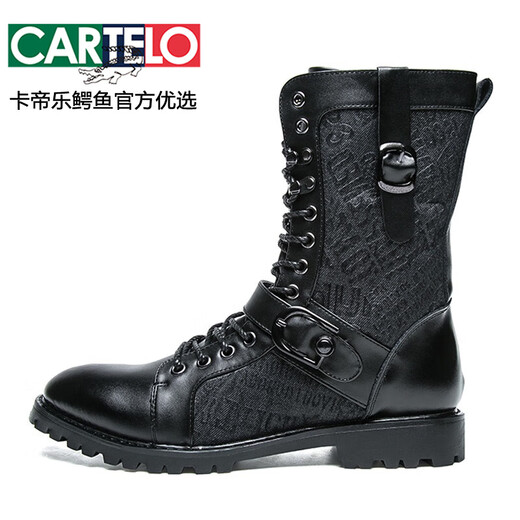 Cartelo Light Luxury High-End Spoced Toe British Schnürstiefel Herrenstiefel Inner erhöhte Martin Boots Herren Lederstiefel Schwarze Innere Erhöht 38 38