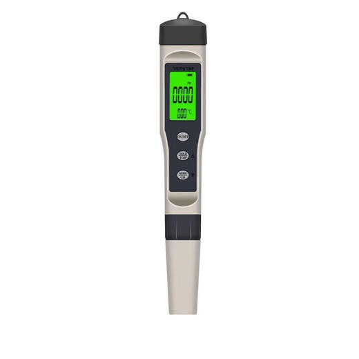 Detección de calidad de agua multifuncional Ph Ph Pen Medidor de acidez TDS Tester Temperatura Salinidad Detección de pescado Flight 9902 EC/PH/Temperatura Tres