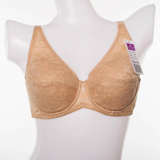 KMKO Purple Lan Underwear SW7373 Bra side-closing adjustment thin cup large bra Apricot skin 80D