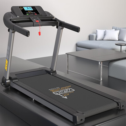 Healthmate treadmill household large electric household folding treadmill ultra-wide running belt indoor small gym equipment ultra-wide running LCD screen/music/APP interconnection