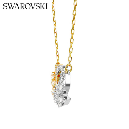 Swarovski (Swarovski) Swan Platinum Two-Color Love Hug Goose Women's Collier Femme Gift pour petite amie Cadeau d'anniversaire pour petite amie 5714934