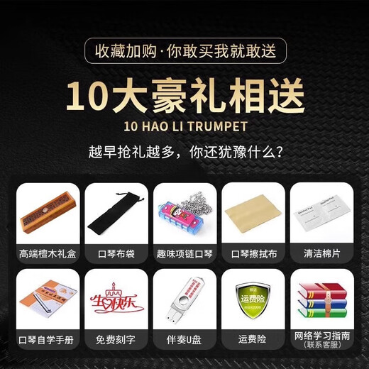Swan Imported Cherry High-End 28-Loch Polyphonische C-Tune Mundharmonica Geschenk für Erwachsene Stress professionelle Leistung 24-Loch-Polyphonische A-Tune-Sandelholz-Geschenkbox + Begleitung u Festplatte