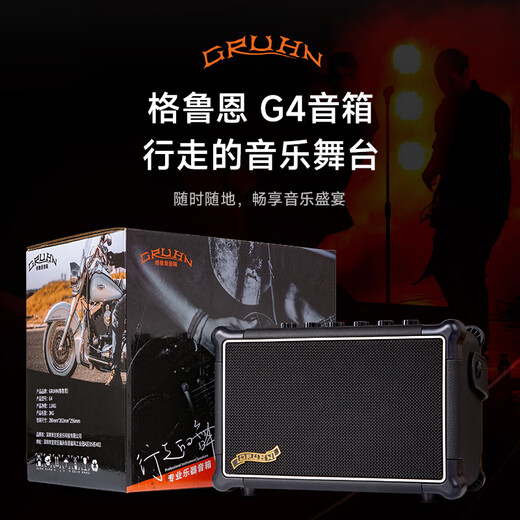 Aiwegruen electric guitar speaker G4 guitar playing and singing special speaker outdoor charging portable bluetooth electric wind instrument G4 speaker + gift