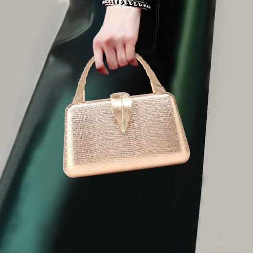 EAECK clutch 2024 new banquet lady's handbag to hold mobile phone fashionable dinner dress portable small bag femininity light luxury golden ck style