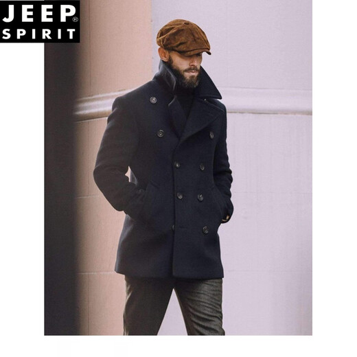 Jeep Spirit American Retro Navy Woolle Mant