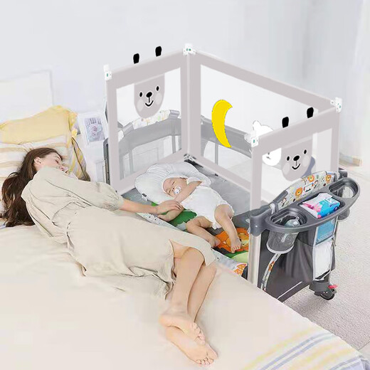 Angjifeng crib fence custom size children's spliced bed guardrail baby heightening 0.8 meters crib anti-fall bed 1M customized model (0.3-0.8) meters Remarks size