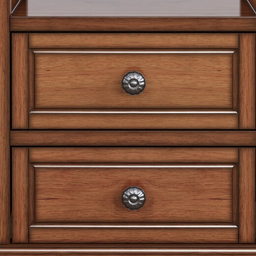 Simeizhuo American Massivholz Kirschholz Nachttschrank Schrank Schrank Seitenschrank Schlafzimmer Möbel Block einfacher Umweltschutz Lagerschrank drei 701 Nacht