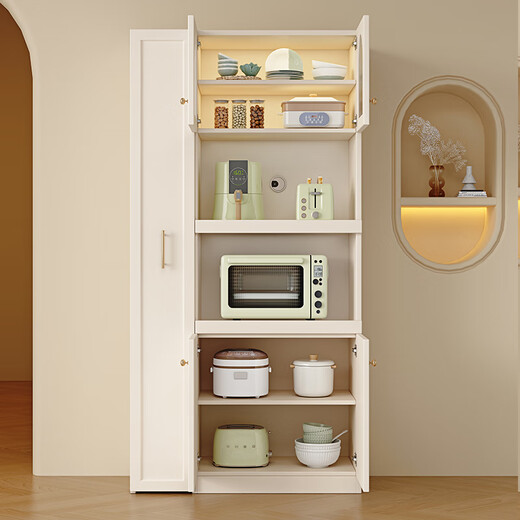 Xibao sideboard and wine cabinet integrated wall-mounted multi-functional solid wood storage cabinet modern minimalist living room tea cabinet kitchen cupboard sideboard 60*40*200-ecological board package installation