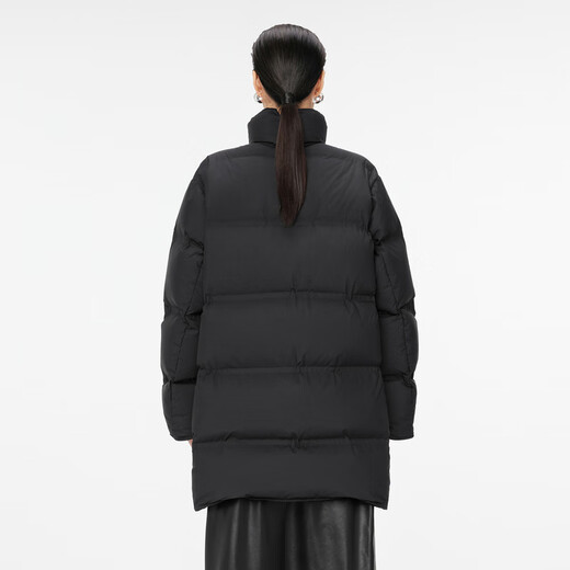 Jiangnan Buyi (jnby) [nahtlos nach unten] Der gleiche Stil wie 24 Winter Neues Produkt eigenständiger Down-Jacke für Frauen Einfacher mittlerer Länge 5oac12250 001/This Black L