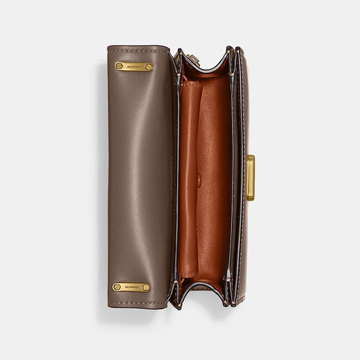 蔻驰（COACH） Bandit Crossbody 女士斜挎包 简约时尚翻盖式单肩包礼物 CD724 棕色