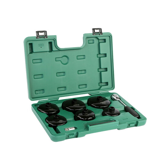 
Shida three-claw machine filter wrench hat filter wrench auto repair oil grid disassembly tool 9742 09703/8 piece hat filter wrench set