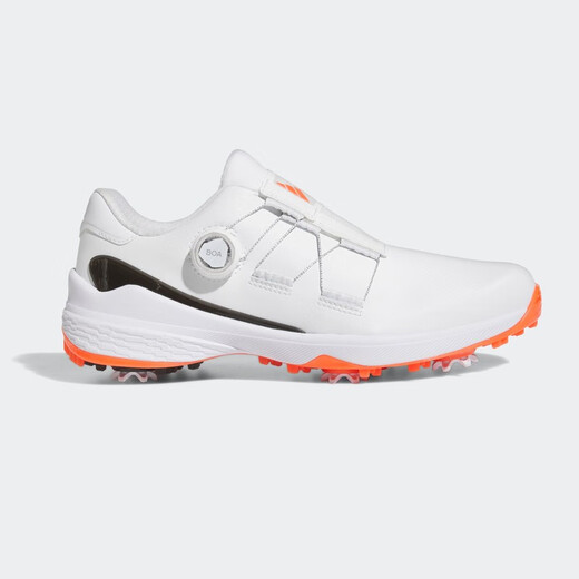 阿迪达斯 （adidas）高尔夫球鞋男士ZG23系列新款时尚轻量防侧滑防泼水BOA舒适运动鞋 GY9716 白/一号黑/半荧光红 44 （UK9.5）