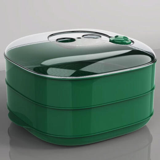 Suitable for Galanz microwave steamer special heating steam box household steam box food grade thickened steamer with lid two layers thick transparent white