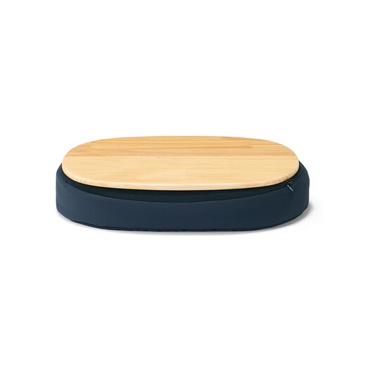 MUJI cushioned table that can be used on the lap, lap table, bed computer table, cushion tablet table, new product, navy blue, length 470*width 315*height 100mm