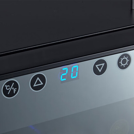 Vinocave wine cabinet constant humidity wine cabinet living room refrigerator small electronic air-cooled frost-free storage cabinet ice bar refrigerated fresh cabinet restaurant office small wine cabinet display cabinet air-cooled frost-free chrome shelf 28 bottles