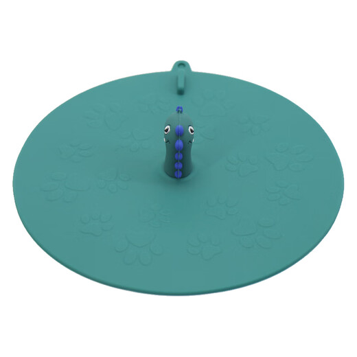 Hasdick Silicone Sealed Floor Drain Cover Sewer Bathroom Deodorant Artifact Green Dinosaur + Yellow Duck HKT-522