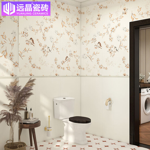 远晶600x1200哑光精雕釉兔子连纹花瓷砖法式复古奶油风厨卫墙砖 H12608-哑光精雕全瓷（混装） 600x1200
