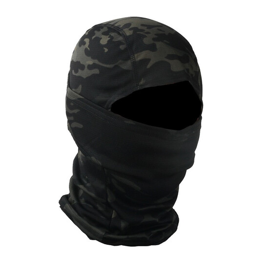 Jiyu Lianchuang CP python pattern camouflage tactical hood cycling protective quick-drying mask camouflage sun protection outdoor turban scarf neck scarf Scorpion black