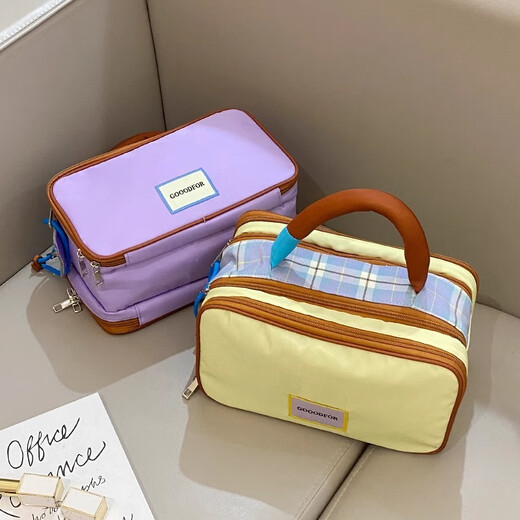Fanyejia Dopamine Gran capacidad Bolsa de maquillaje de alto valor Partition Partition Almacenamiento Productos de cuidado de la piel Bolsos de tocador portátiles