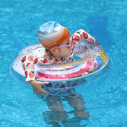 swimbobo儿童游泳圈男女童学游泳训练腋下圈初学者加厚救生圈K5103-M码	