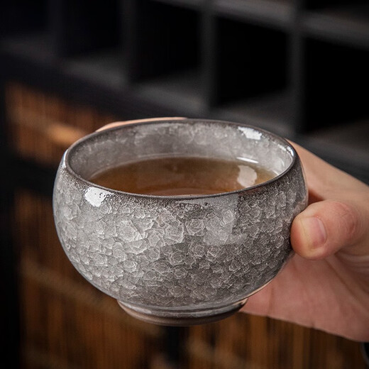 Eight Thousand Lines Jianzhan Tea Cup High-end Master Cup Single Cup Ru Kiln Ceramic Kung Fu Tea Set Men's Tea Bowl Business Souvenir