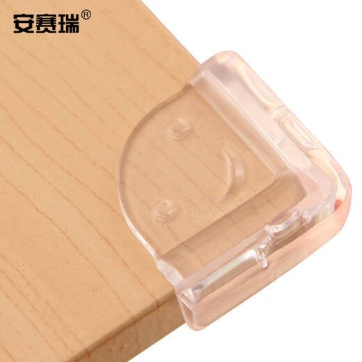 安赛瑞 L型透明防撞护角（20个装）42×42×20mm 安全笑脸防护桌角 DZ12242